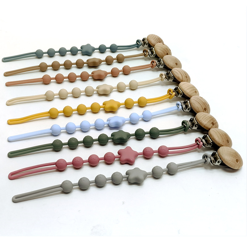 String Tension Clip - Cadena de mordedor de silicona para